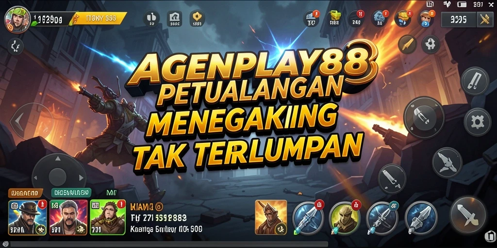 Screenshot gameplay AGENPLAY88 menunjukkan aksi petualangan yang mendebarkan.
