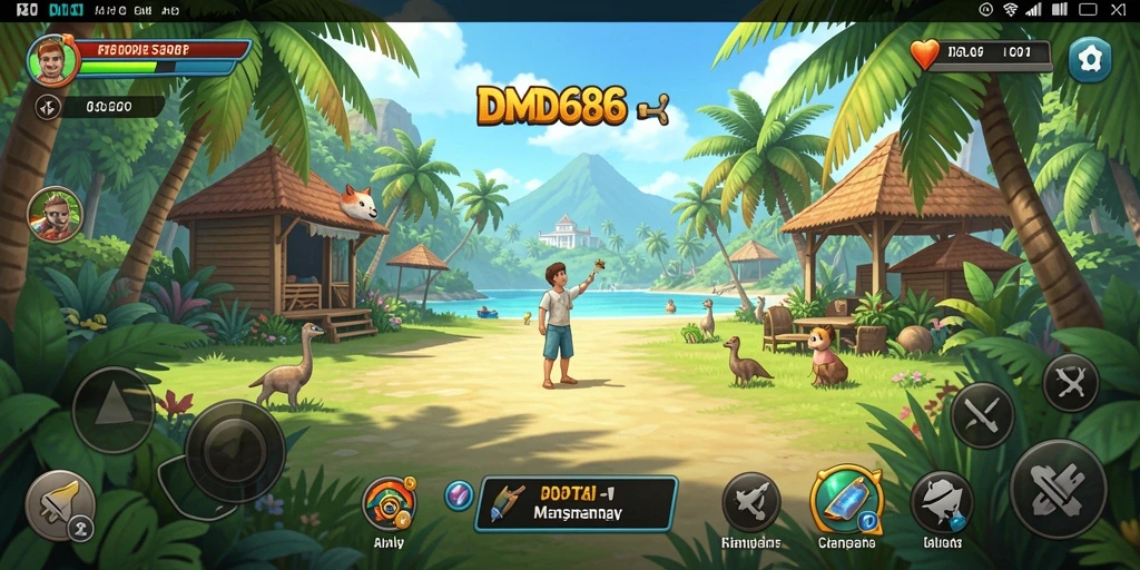 Screenshot menunjukkan gameplay seru dan tampilan grafis DMD686 yang menarik.