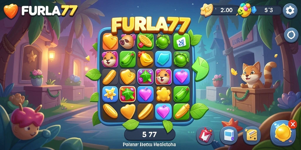 Tampilan gameplay seru dari FURLA77 yang memikat.