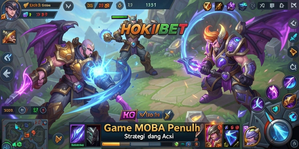 Tangkapan layar menampilkan momen mendebarkan dalam gameplay HOKIBET.