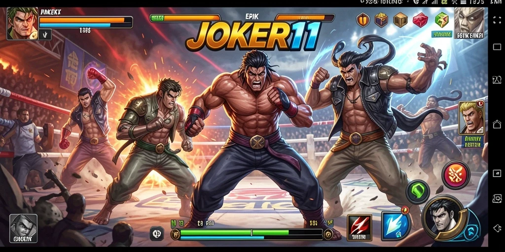 Gameplay seru JOKER11 dalam pertarungan fighting yang menegangkan.