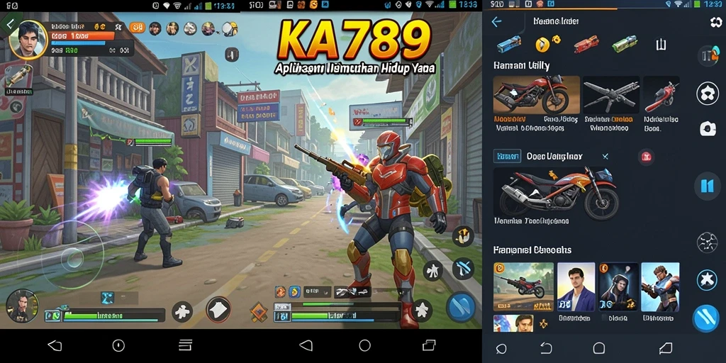 Tampilan antarmuka KA789 yang rapi dan modern.