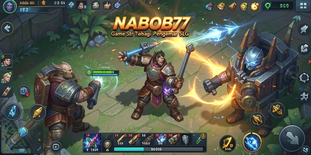 Screenshot menunjukkan aksi seru dan strategi di NABOB77.