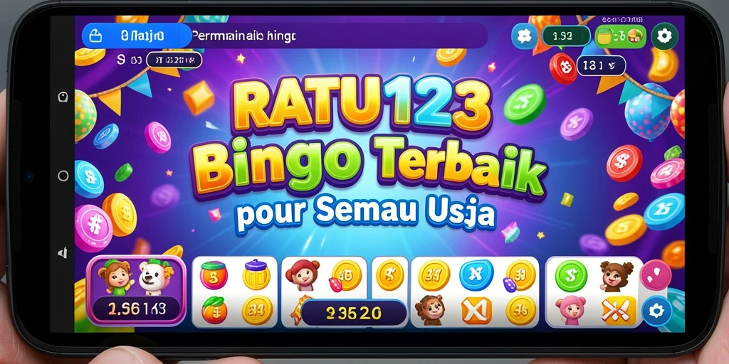 Screenshot utama RATU123 menampilkan suasana gameplay Bingo yang seru.