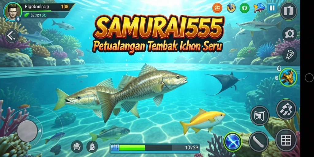 Screenshot dari gameplay Tembak Ikan yang seru di SAMURAI555.