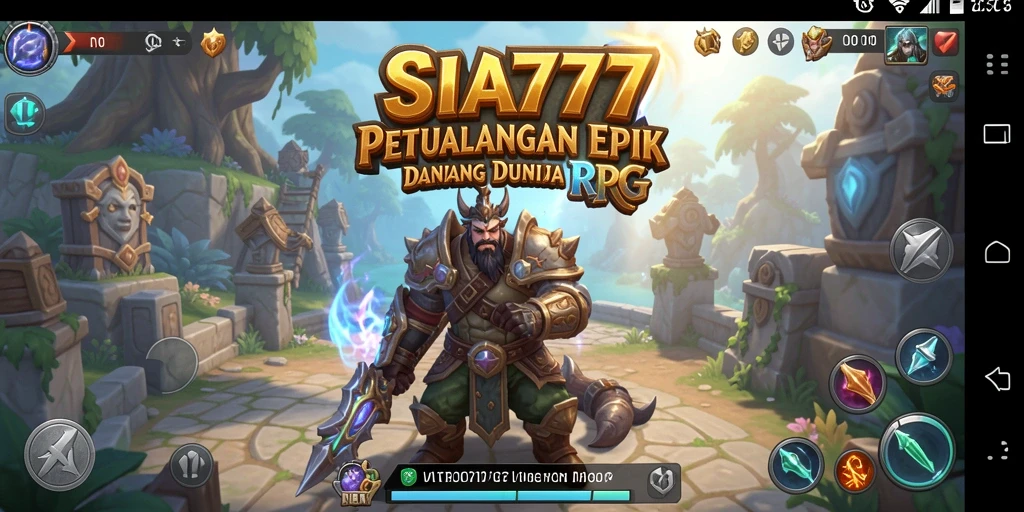 Tampilan gameplay intens dalam dunia petualangan RPG.