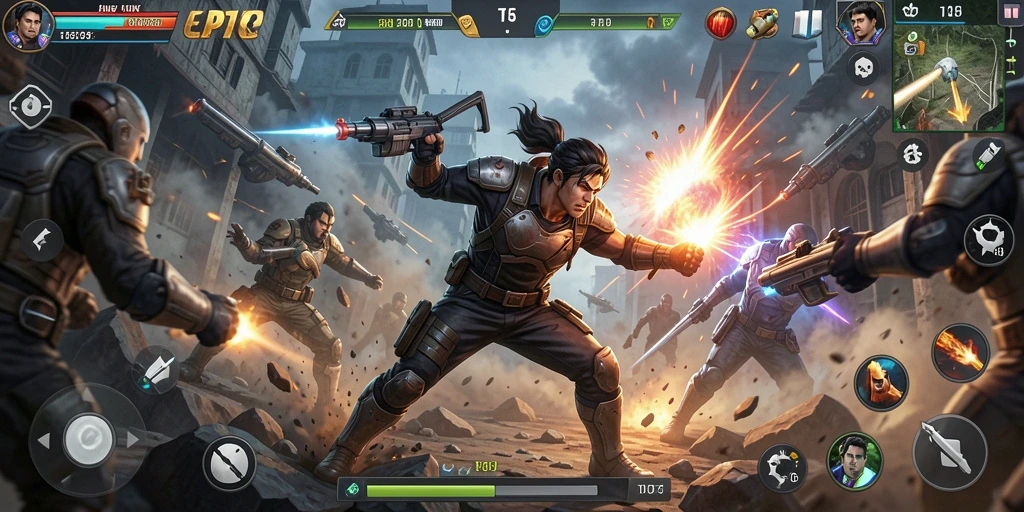 Tampilan gameplay T6 dengan aksi pertarungan yang memukau.